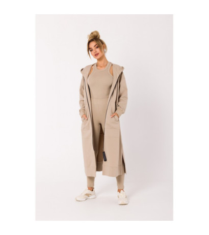 M729 Bluza długa jak parka...