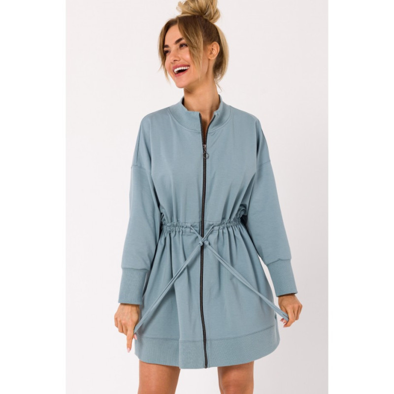 M733 Sukienka na zamek z wycięciami na plecach - agawa