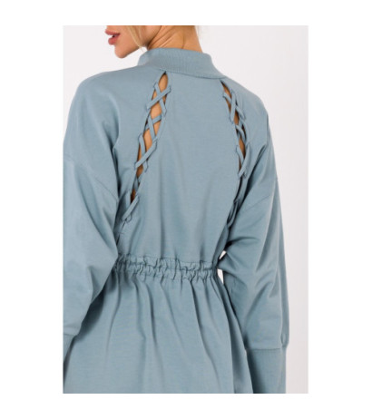 M733 Sukienka na zamek z wycięciami na plecach - agawa