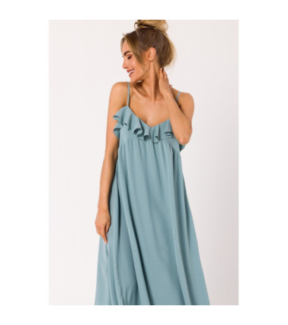 M743 Sukienka na cienkich ramiączkach - agawa