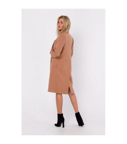 M758 Płaszcz zapinany - kamelowy