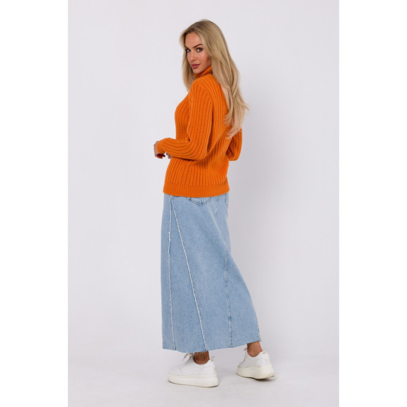 M771 Megztinis golfu kaklu - oranžinis