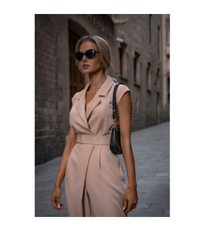 M780 Kombinezon z ozdobną nogawką - beżowy