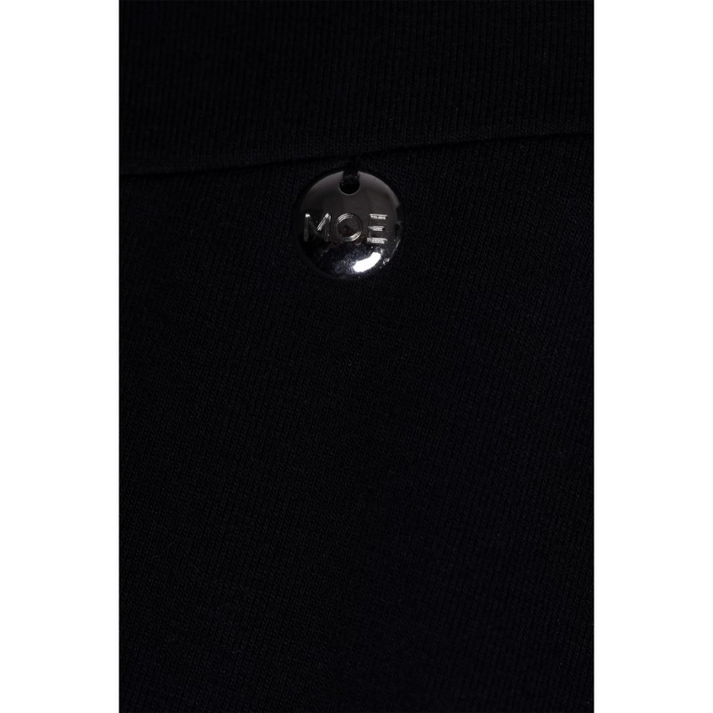 M786 Sukienka z górą na zakładkę - czarna