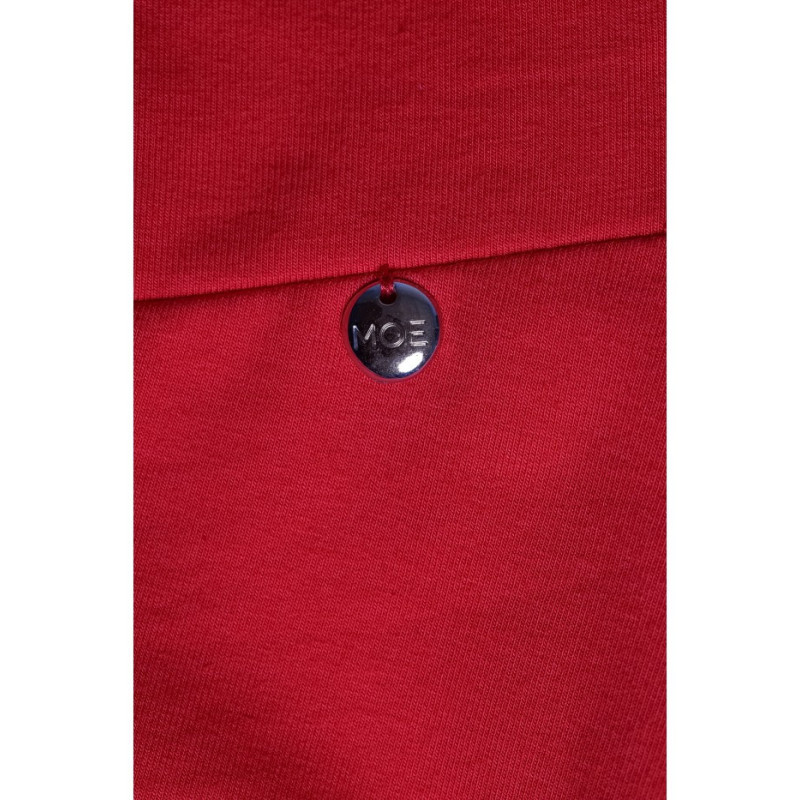 M786 Sukienka z górą na zakładkę - czerwona