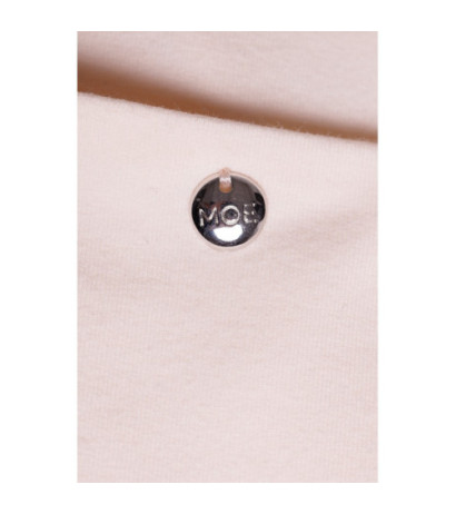 M788 Sukienka trapezowa z kieszonkami - śmietankowa