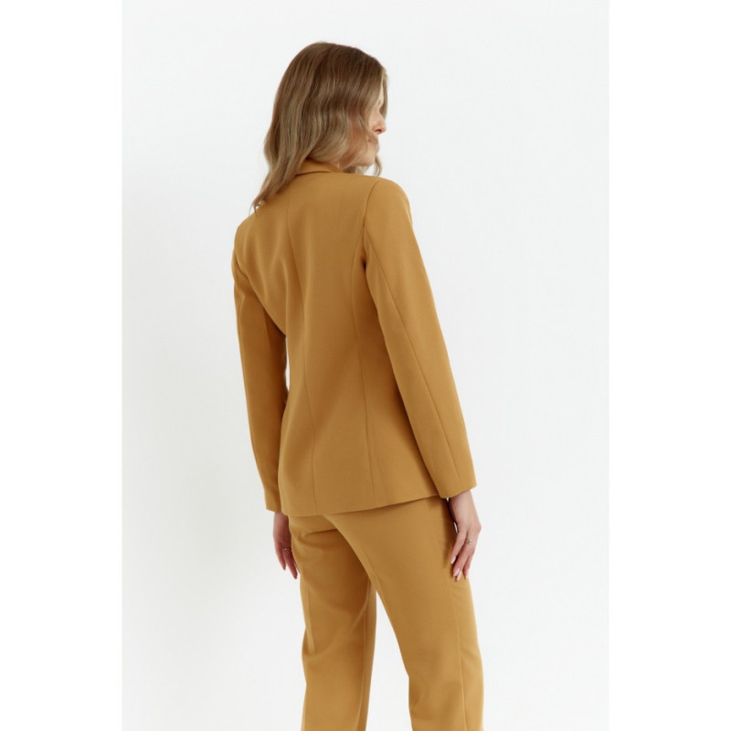 K141 Żakiet z ozdobnymi guzikami - cynamonowy