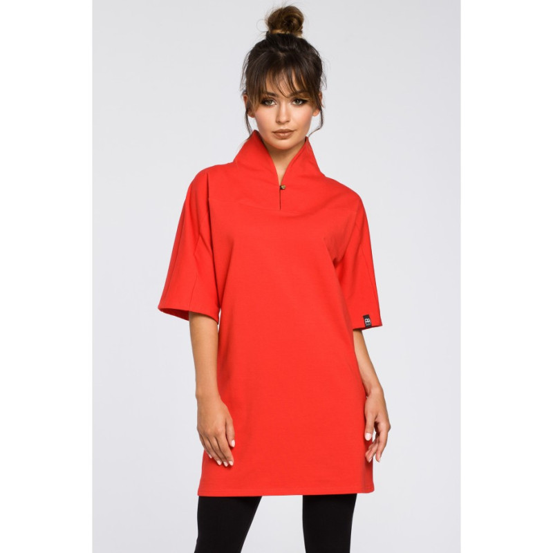 B043 Šiuolaikinė kimono tunika - raudona
