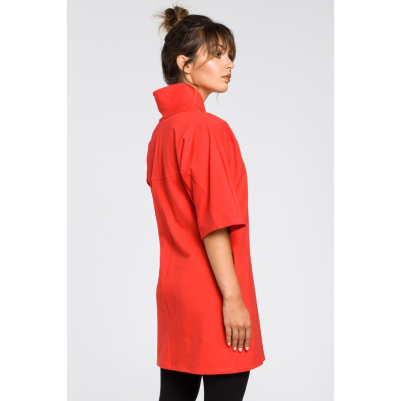 B043 Šiuolaikinė kimono tunika - raudona
