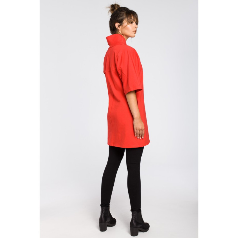 B043 Šiuolaikinė kimono tunika - raudona