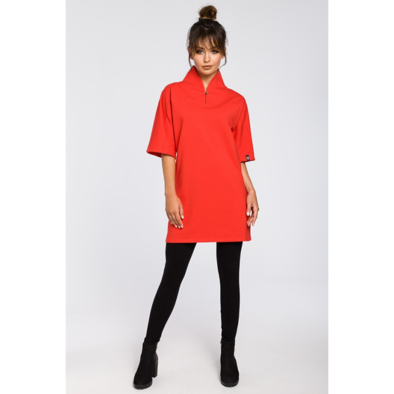 B043 Šiuolaikinė kimono tunika - raudona