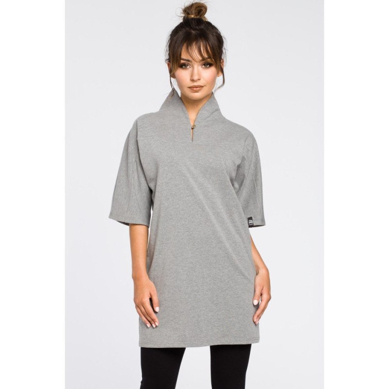 B043 Šiuolaikinė kimono tunika - pilka