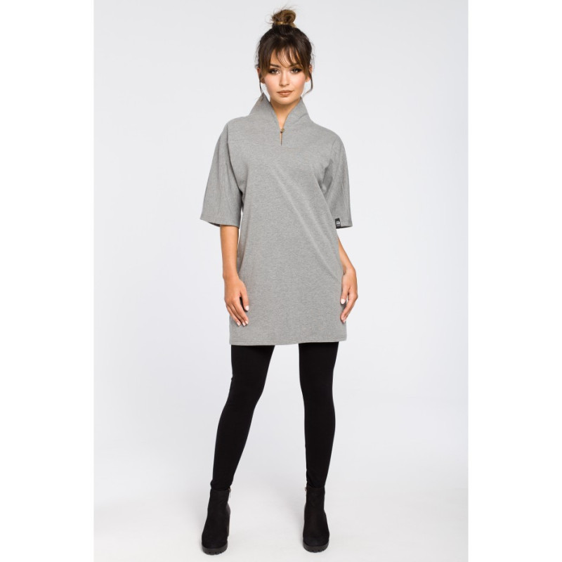 B043 Šiuolaikinė kimono tunika - pilka