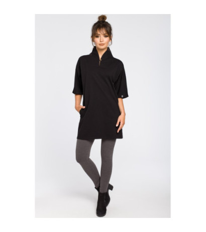 B043 Šiuolaikinė kimono tunika - juoda