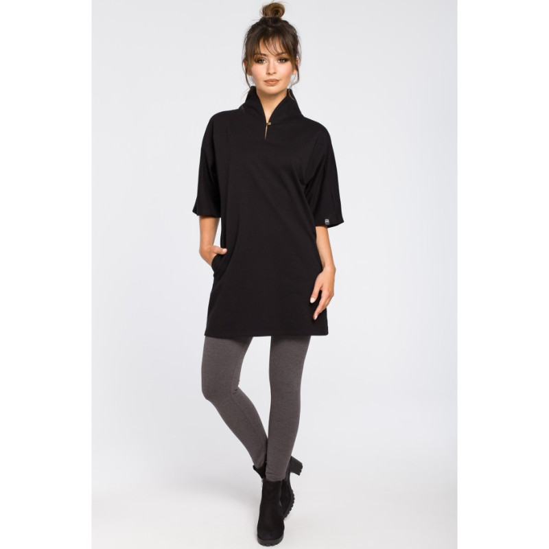 B043 Šiuolaikinė kimono tunika - juoda