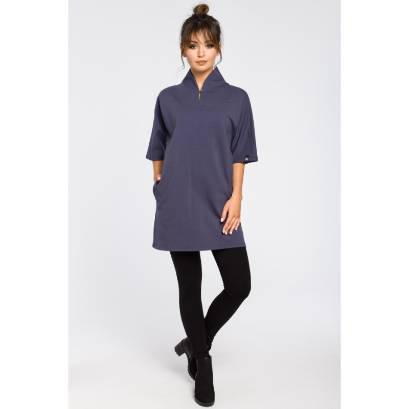 B043 Šiuolaikinė kimono tunika - mėlyna