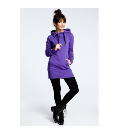 B072 Tunika su gobtuvu - violetinė