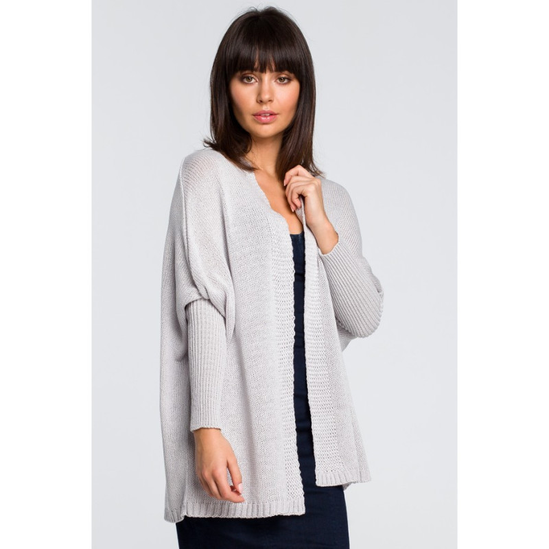 BK027 Kardigan typu oversize - szary