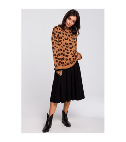 BK029 Sweter w lamparcie cętki - model 4