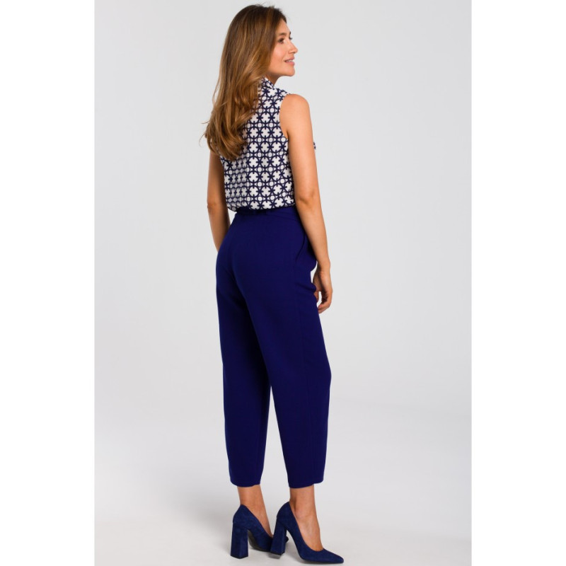 S188 Bluzka z kołnierzykiem bez rękawów - model 1