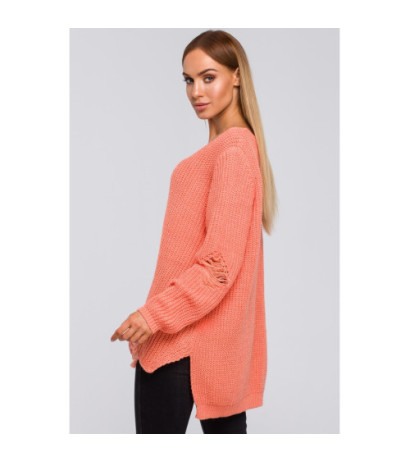 M473 Sweter z dziurami - brzoskwiniowy