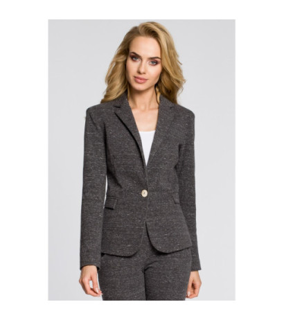 M197 Dresowy żakiet damski w eleganckim stylu - grafitowy