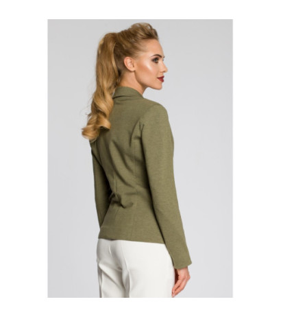 M243 Dopasowany żakiet zapinany na guzik - khaki