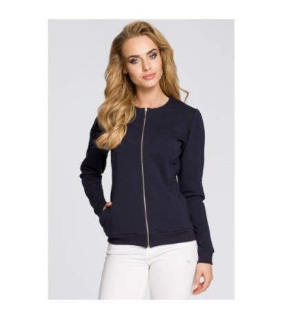 M240 Dresowa kurtka zasuwana na zamek - granatowa