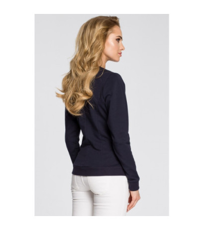 M240 Dresowa kurtka zasuwana na zamek - granatowa