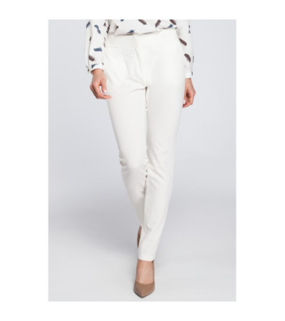 M303 Eleganckie spodnie cygaretki - ecru