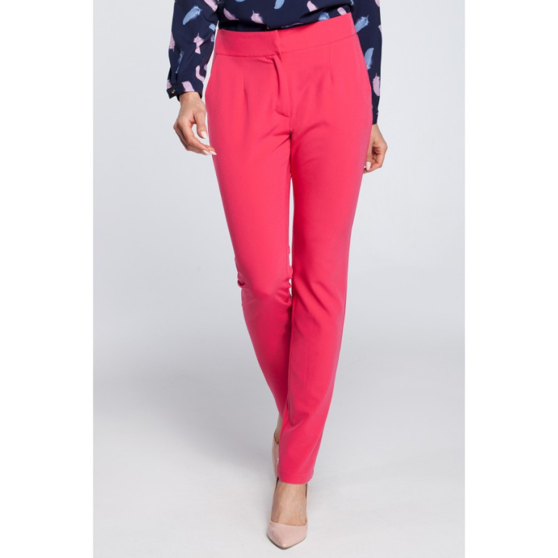 M303 Eleganckie spodnie cygaretki - różowe