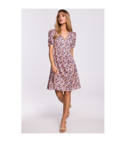 M506 Sukienka z marszczonymi rękawami - model 1