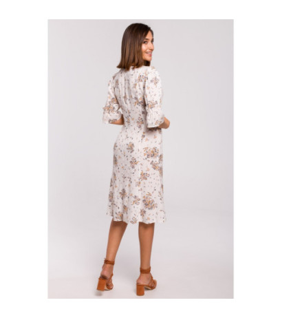 S223 Sukienka midi z guzikami - model 3