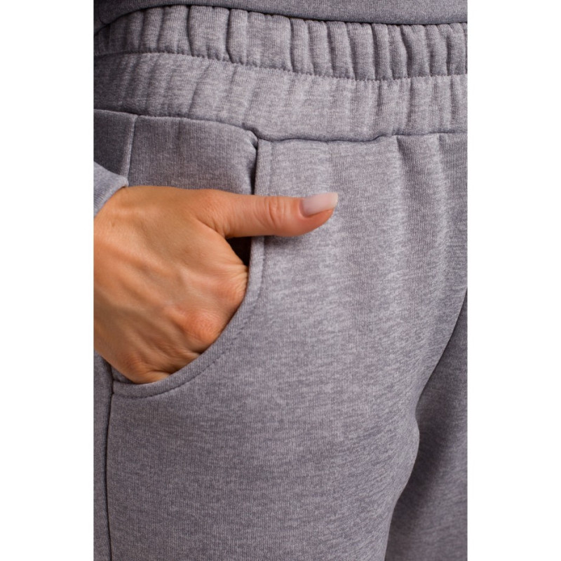 M535 Spodnie dresowe na gumie - stalowe