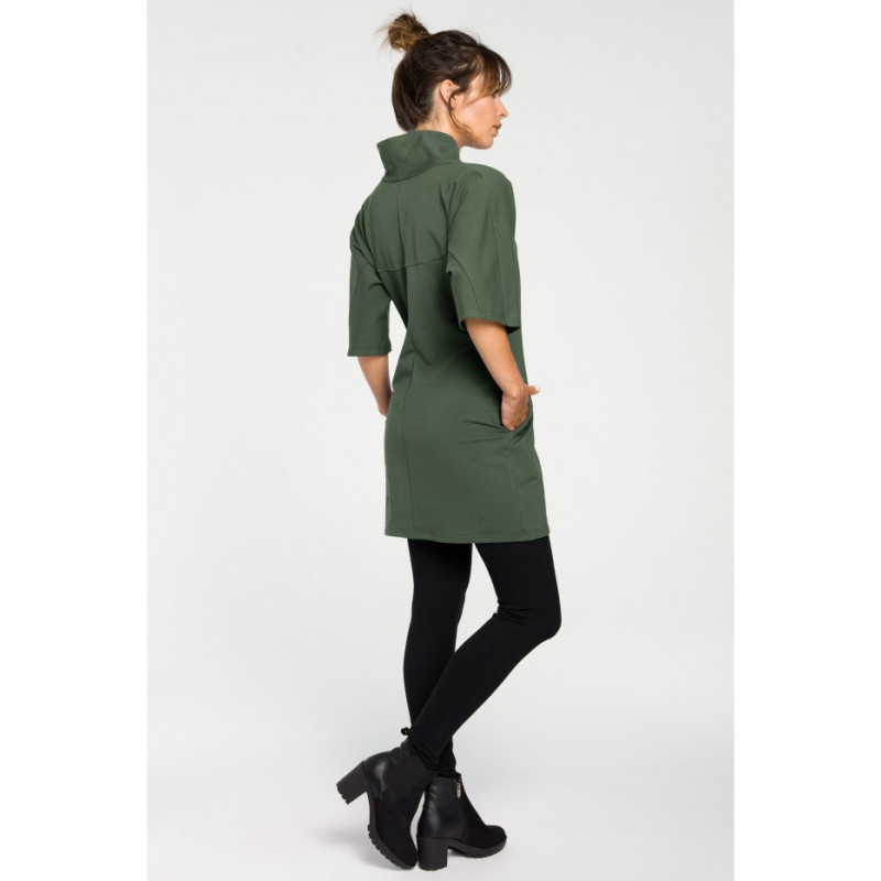 B043 Nowoczesna tunika kimono - militarna zieleń