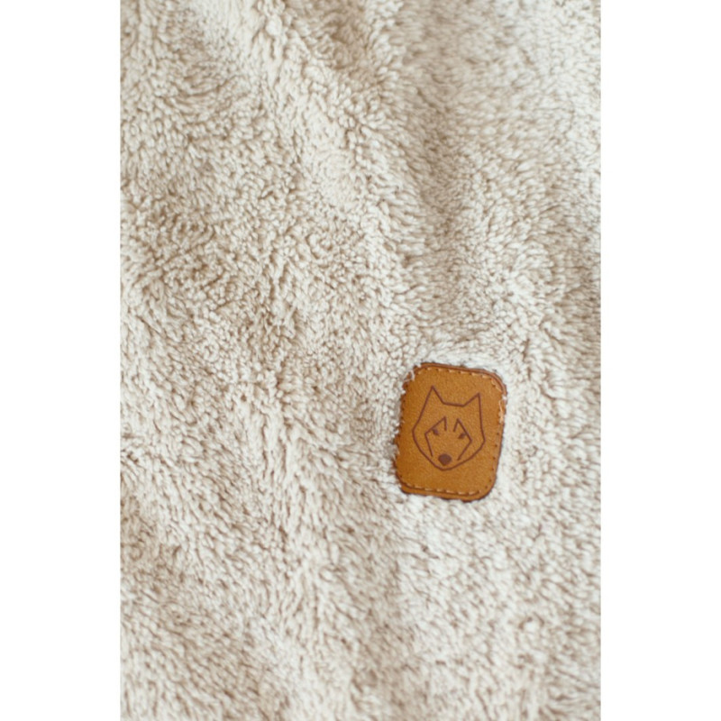 LA003 Pluszowa bluza z kapturem - cappuccino