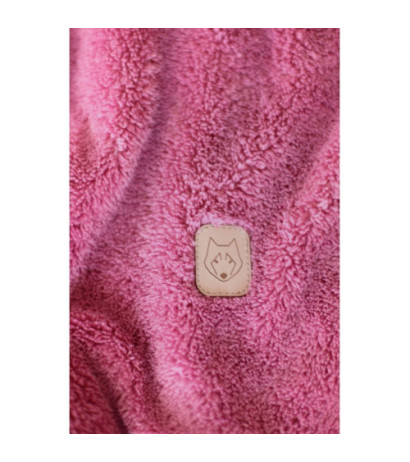 LA003 Pluszowa bluza z kapturem - wrzosowa