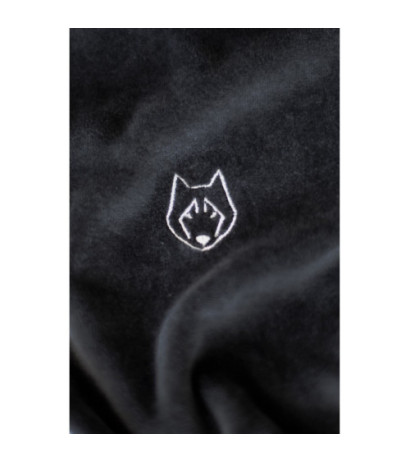 LA010 Welurowa sukienka z kapturem - grafitowa