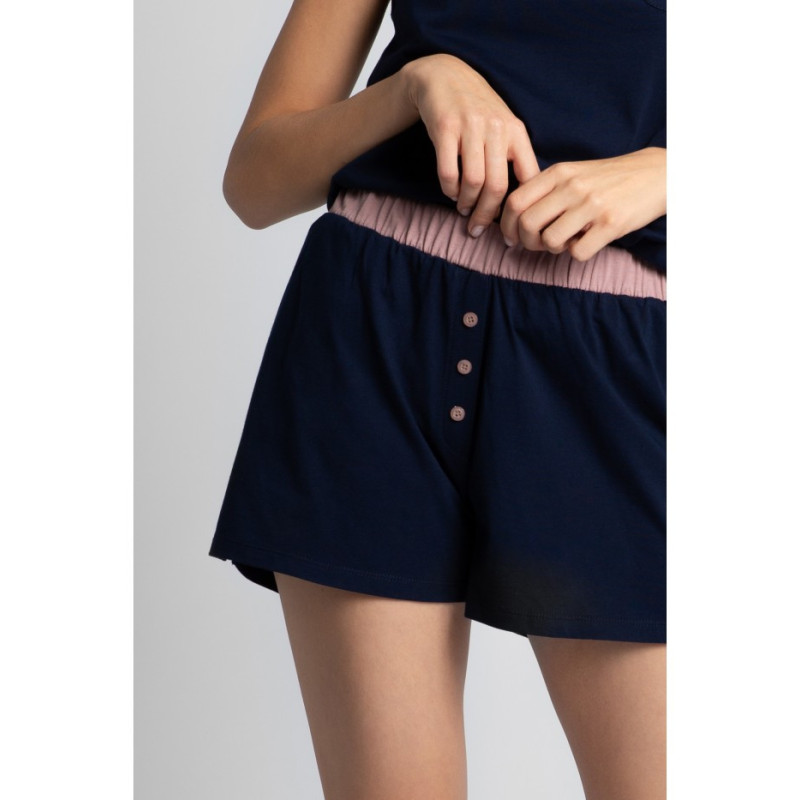 LA017 Bawełniane bokserki - granatowe