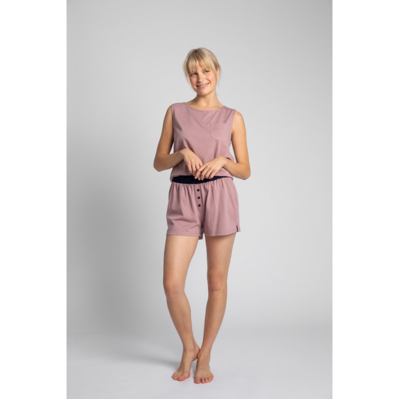 LA017 Bawełniane bokserki - wrzosowy