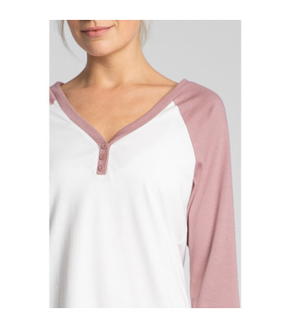 LA018 Bawełniana koszula nocna - ecru