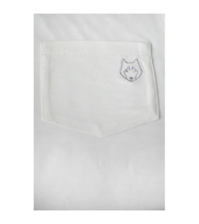 LA022 Top do spania bez rękawów z kieszonką - ecru