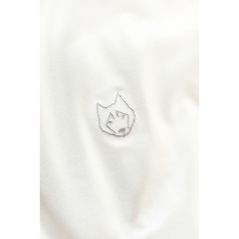 LA029 Wiskozowa bluzka z rozcięciami po bokach - ecru