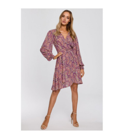 M576 Sukienka Kopertowa Z Wiązaniem - model 2