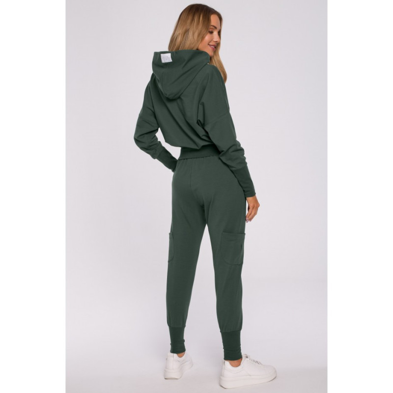 M592 Bluza Z Kapturem I Ściągaczem - militarna zieleń