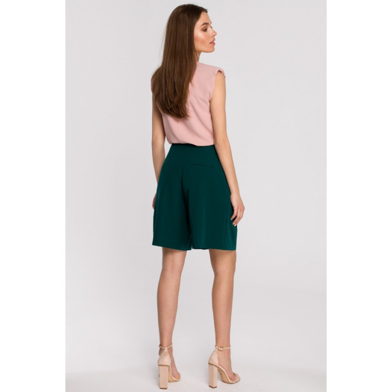 S266 Eleganckie szorty - zielone