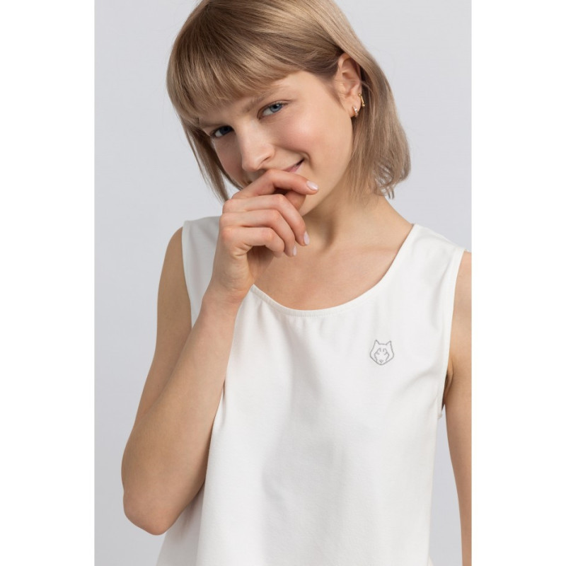 LA052 Bawełniana koszulka do spania - ecru