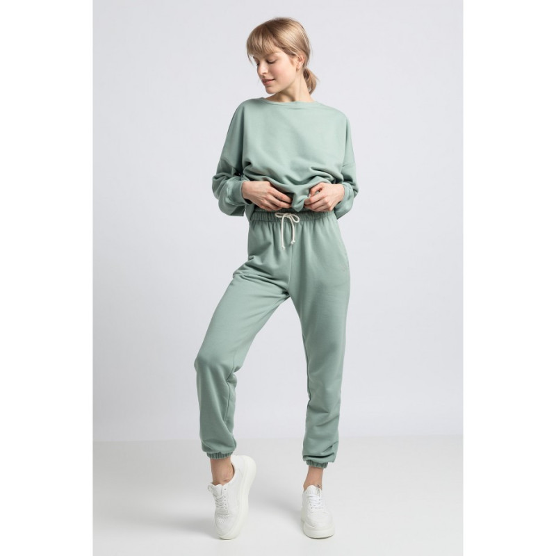 LA053 Spodnie typu Joggers - miętowe
