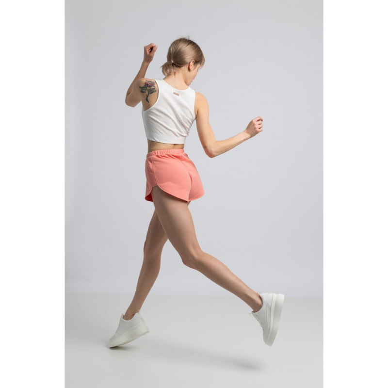 LA054 Szorty dresowe - koralowe
