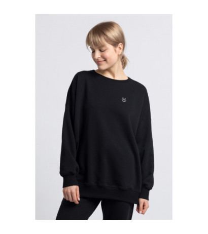 LA057 Bluza z wilkiem - czarna